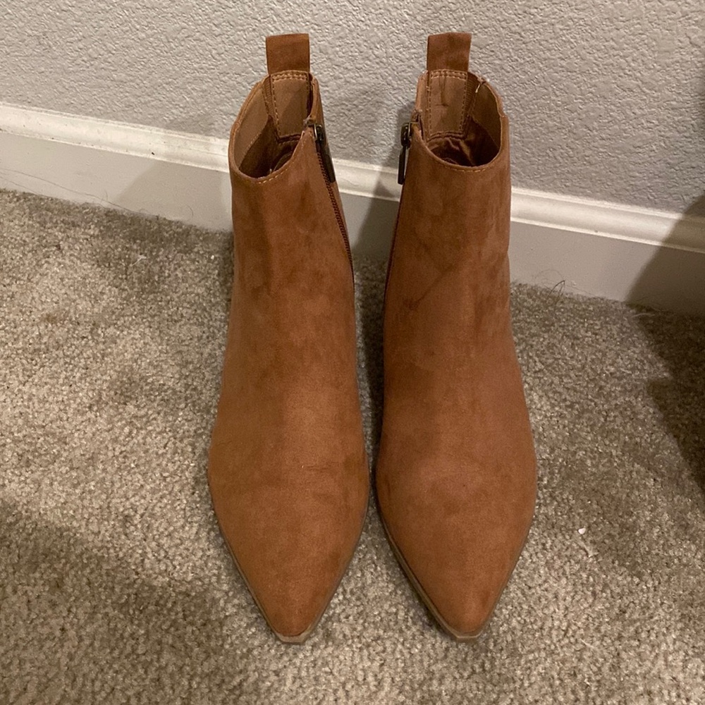 Brown booties